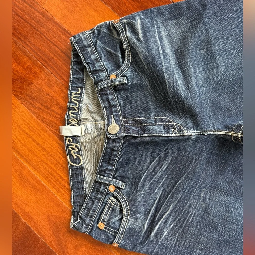 Gap Girls Plus Blue Jeans Denim Pants Boot cut Size 14 Plus Adjustable Waist